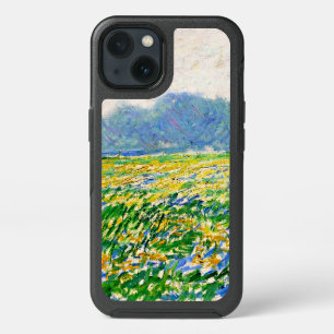 Monet - Iris Field at Giverny, famous painting, iPhone 13 Case