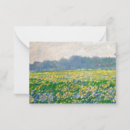 Monet _ Iris field at Giverny Note Card