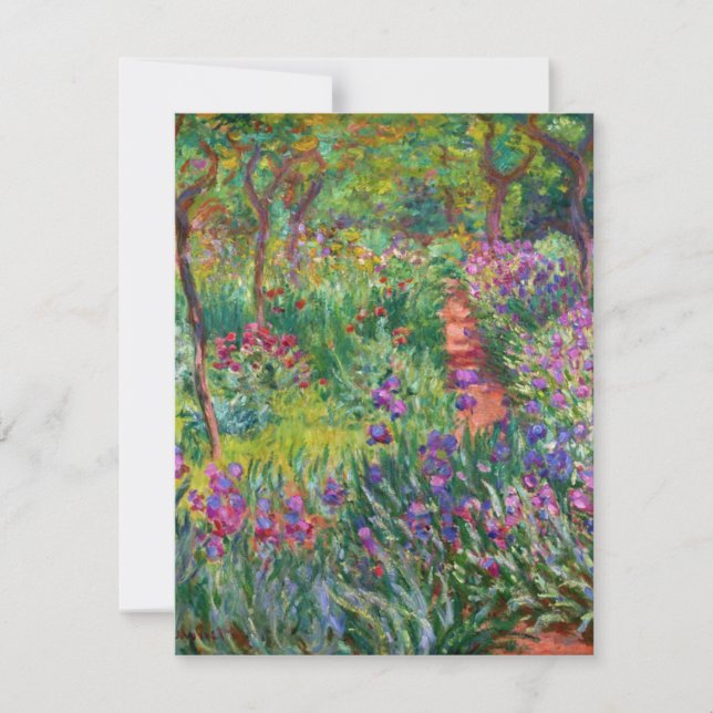 Monet Iris Garden at Giverny Invitations (Front)