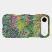 Monet Iris Garden at Giverny iPhone Case (Back (Horizontal))