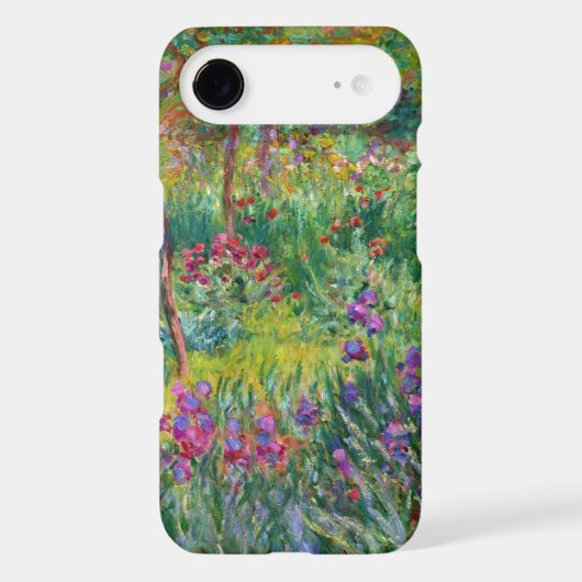 Monet Iris Garden at Giverny iPhone Case (Back)