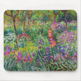 Monet Iris Garden at Giverny Mouse Pad