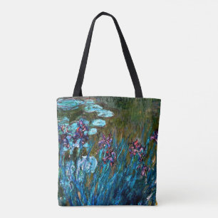 Monet - Irises and Water Lilies Tote Bag