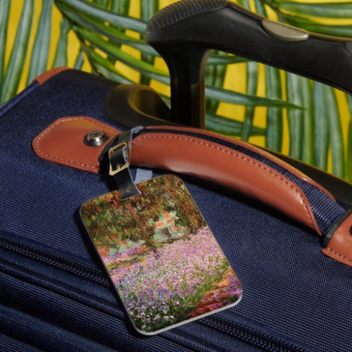 Monet _ Irises in Monets Garden Luggage Tag