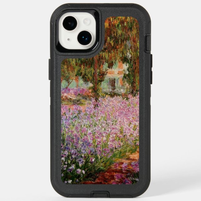 Monet - Irises in Monet's Garden Otterbox iPhone Case (Back)
