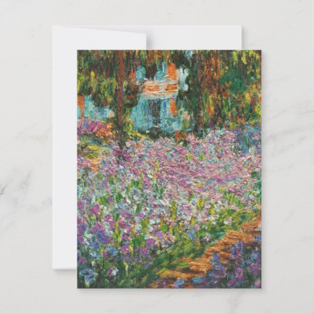 Monet Irises Invitations (Front)