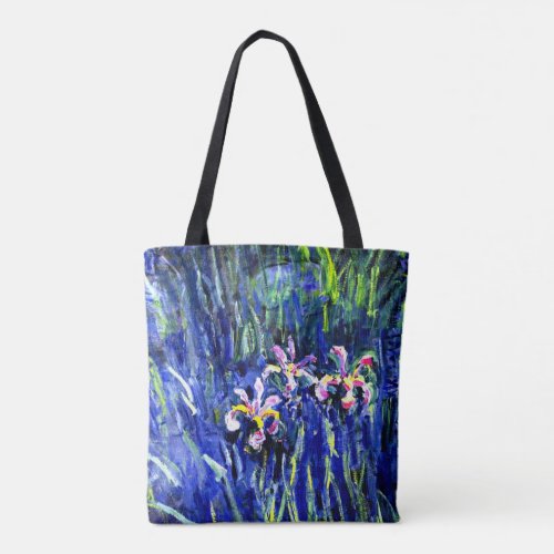 Monet _ Irises Tote Bag