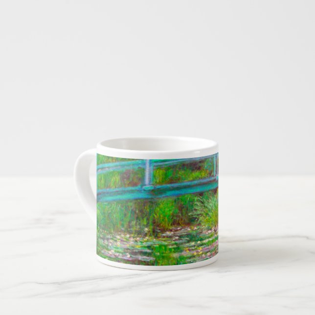 Monet Japanese Bridge and Water Lilies Espresso Cup (Front Left)