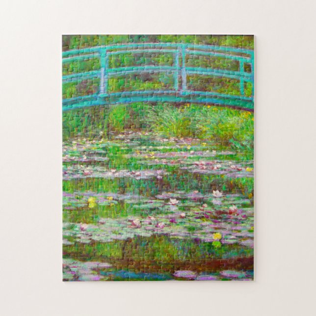 Monet Japanese Bridge and Water Lilies Jigsaw Puzzle (Vertical)