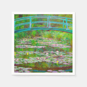 Monet Japanese Bridge and Water Lilies Napkins