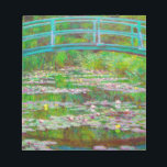 Monet Japanese Bridge and Water Lilies Notepad<br><div class="desc">Notepad featuring Claude Monet’s oil painting of a Japanese bridge and flowers. Beautiful water lilies and bridge inspired by the artist’s garden and pond in Giverny. A great Monet gift for fans of impressionism and French art.</div>