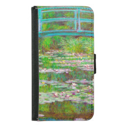  Monet Japanese Bridge and Water Lilies Samsung Galaxy S5 Wallet Case
