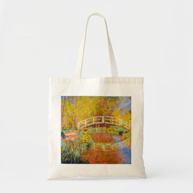 Monet Japanese Bridge Tote Bag (Front)