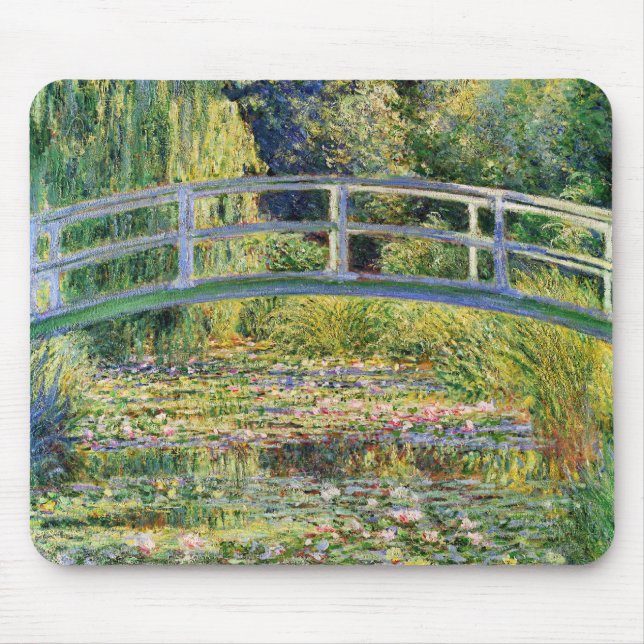 Monet Japanese Bridge with Water Lilies Mouse Pad (Front)