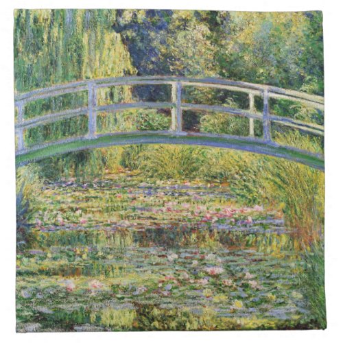 Monet Japanese Bridge with Water Lilies Napkins