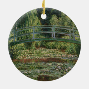 Monet Japanese Footbridge and the Water Lily Pool Ceramic Ornament