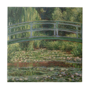 Monet Japanese Footbridge and the Water Lily Pool Ceramic Tile