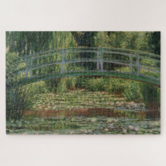 Monet Japanese Footbridge and the Water Lily Pool Jigsaw Puzzle (Horizontal)