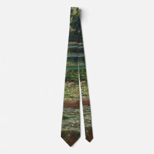 Monet Japanese Footbridge and the Water Lily Pool Neck Tie
