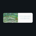 MONET "JAPANESE FOOTBRIDGE" RETURN ADDRESS LABEL<br><div class="desc">CLAUDE MONET "JAPANESE FOOTBRIDGE" (DETAIL)  RETURN ADDRESS LABELS</div>