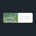 MONET "JAPANESE FOOTBRIDGE" RETURN ADDRESS LABEL<br><div class="desc">CLAUDE MONET "JAPANESE FOOTBRIDGE" (DETAIL)  RETURN ADDRESS LABELS</div>