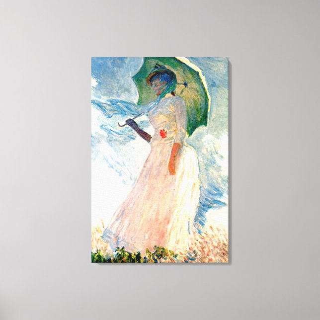 Monet Lady with Parasol Canvas (Front)