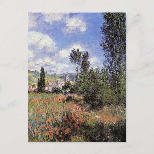 Monet _ Lane in the Poppy Field Postcard