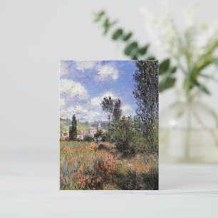 Monet - Lane in the Poppy Field, Postcard