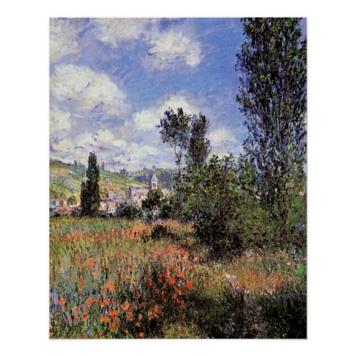 Monet _ Lane in the Poppy Field Poster