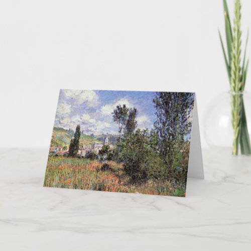 Monet _ Lane in the Poppy Fields Card