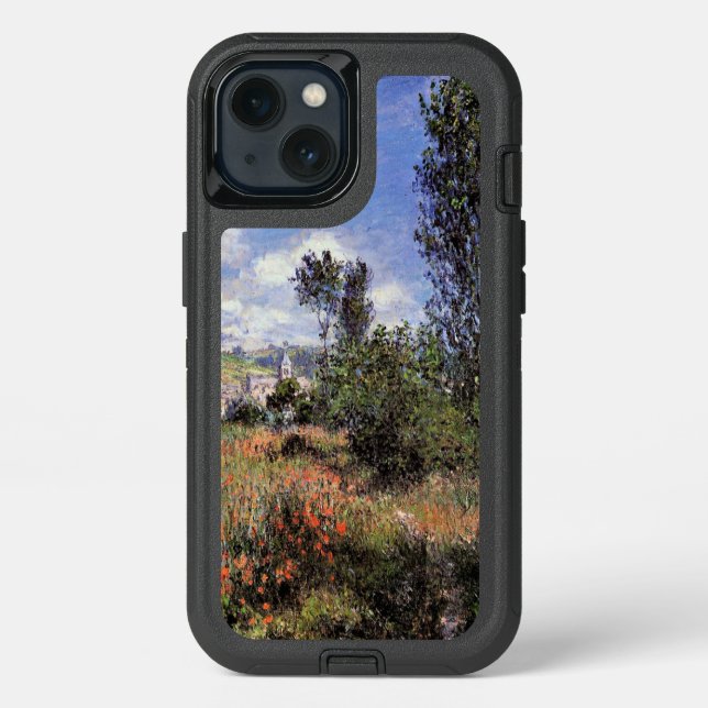 Monet - Lane in the Poppy Fields, Otterbox iPhone Case (Back)