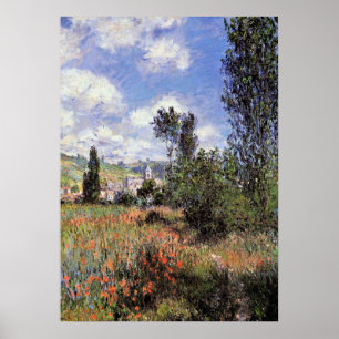 Monet - Lane in the Poppy Fields Poster
