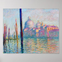 Monet Le Grand Canal Impressionist People Famous  Poster