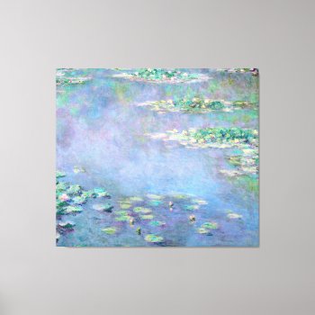 Monet Les Nympheas Water Lilies Fine Art Canvas Print by monetart at Zazzle