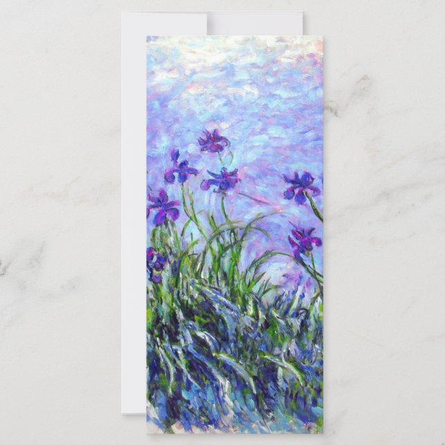 Monet Lilac Irises Card (Front)