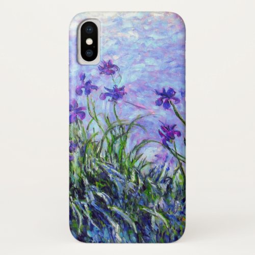 Monet Lilac Irises iPhone X Case