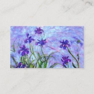 Monet Lilac Irises Enclosure Card