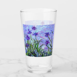 Monet Lilac Irises Glass