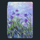 Monet Lilac Irises iPad Pro Cover<br><div class="desc">iPad Pro Cover featuring Claude Monet’s oil paining Lilac Irises (1914-1917). Beautiful purple flowers in a sea of green. Serene nature landscape. A great Monet gift for fans of impressionism and French art.</div>