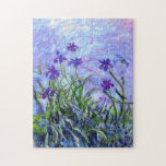 Monet Lilac Irises Jigsaw Puzzle<br><div class="desc">Puzzle featuring Claude Monet’s oil paining Lilac Irises (1914-1917). Beautiful purple flowers in a sea of green. Serene nature landscape. A great Monet gift for fans of impressionism and French art.</div>