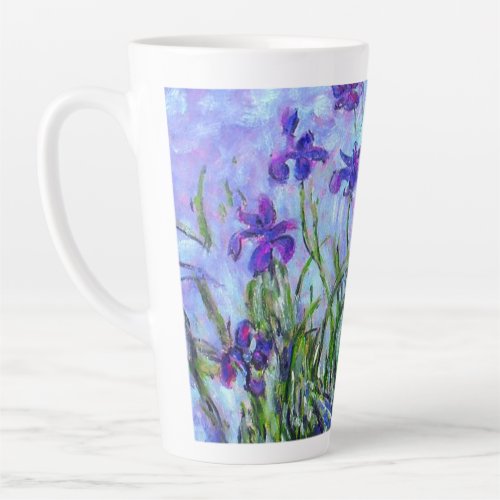 Monet Lilac Irises Latte Mug
