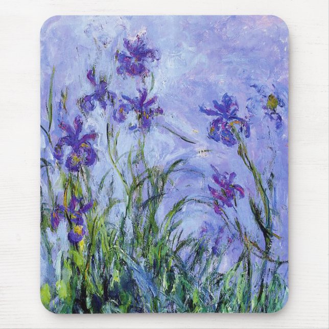 Monet Lilac Irises Mouse Pad (Front)