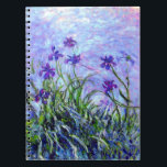Monet Lilac Irises Notebook<br><div class="desc">Notebook featuring Claude Monet’s oil paining Lilac Irises (1914-1917). Beautiful purple flowers in a sea of green. Serene nature landscape. A great Monet gift for fans of impressionism and French art.</div>