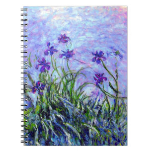 Monet Lilac Irises Notebook