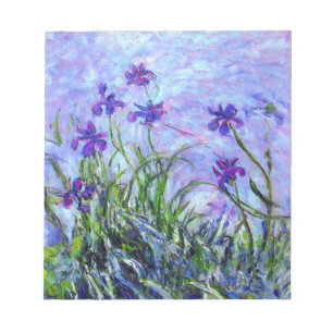 Monet Lilac Irises Notepad