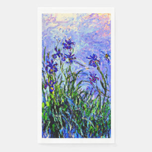 Monet - Lilac Irises Paper Guest Towels