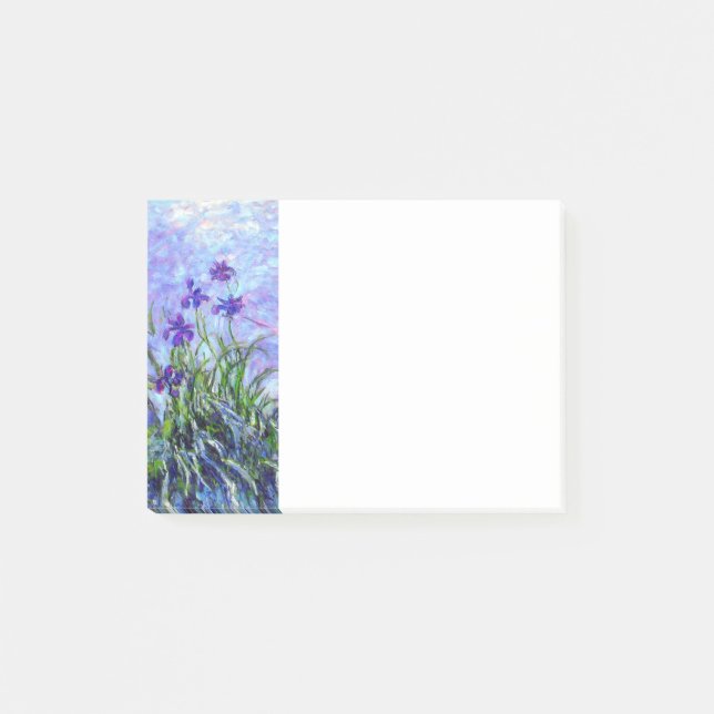 Monet Lilac Irises Post-it Notes (Front)
