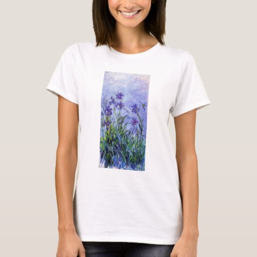 Monet Lilac Irises T_shirt
