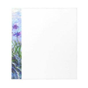Monet Lilac Irises Updated Notepad