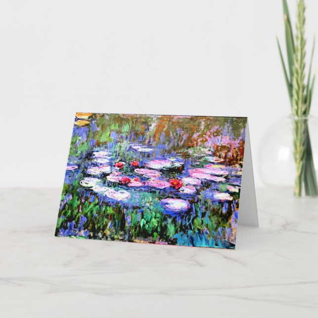 Monet - Los Nenufares (waterlilies), Card (Front)